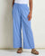 Toad and Co Ws Taj Hemp Wide Leg Pant Blue Jay Railroad tripe / S