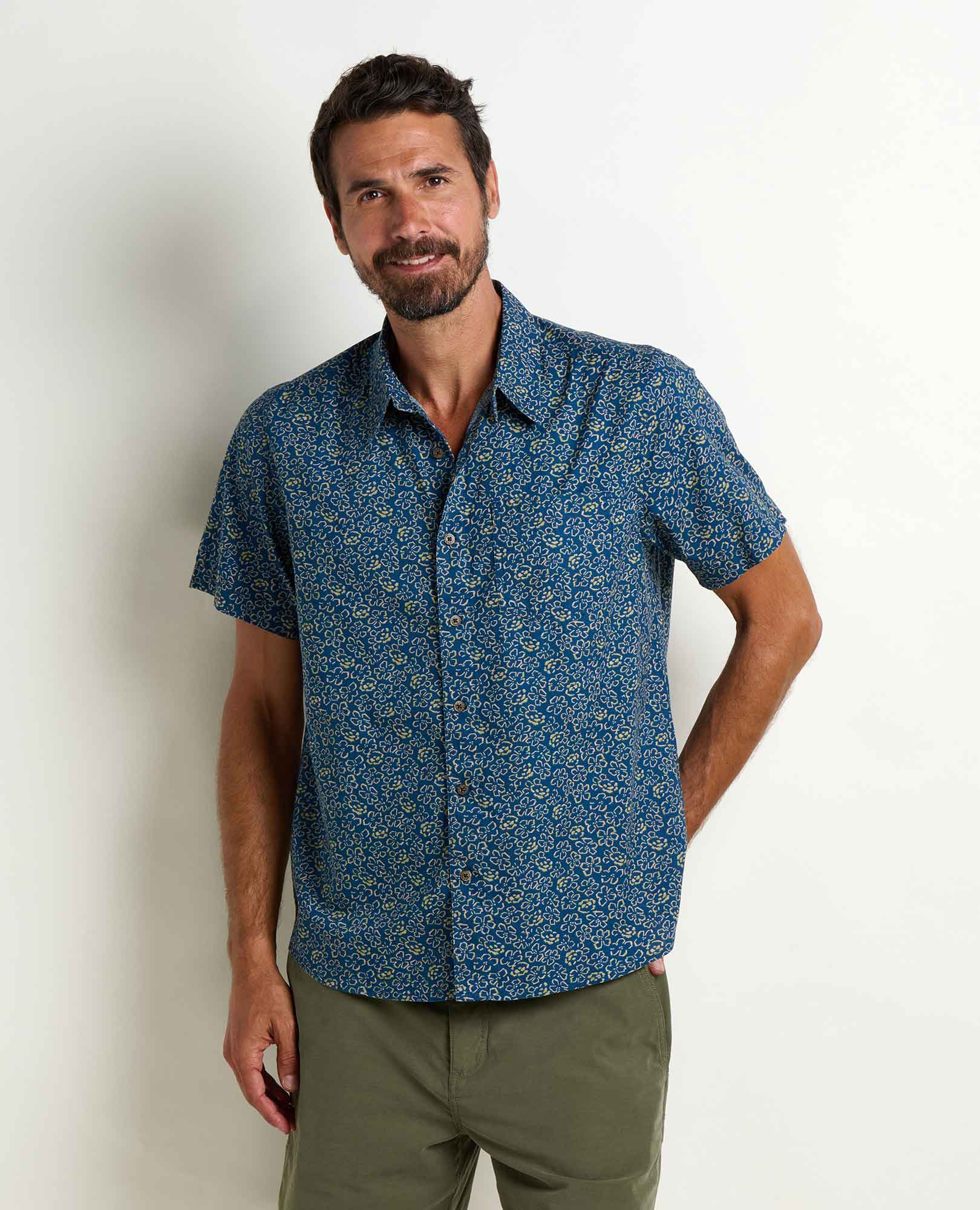 Toad and Co Ms Fletch SS Shirt Canal Print