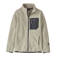 Kids' full-zip fleece jacket with wavy textured pattern, stand collar, and zippered chest pocket, front view