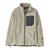 Kids' full-zip fleece jacket with wavy textured pattern, stand collar, and zippered chest pocket, front view