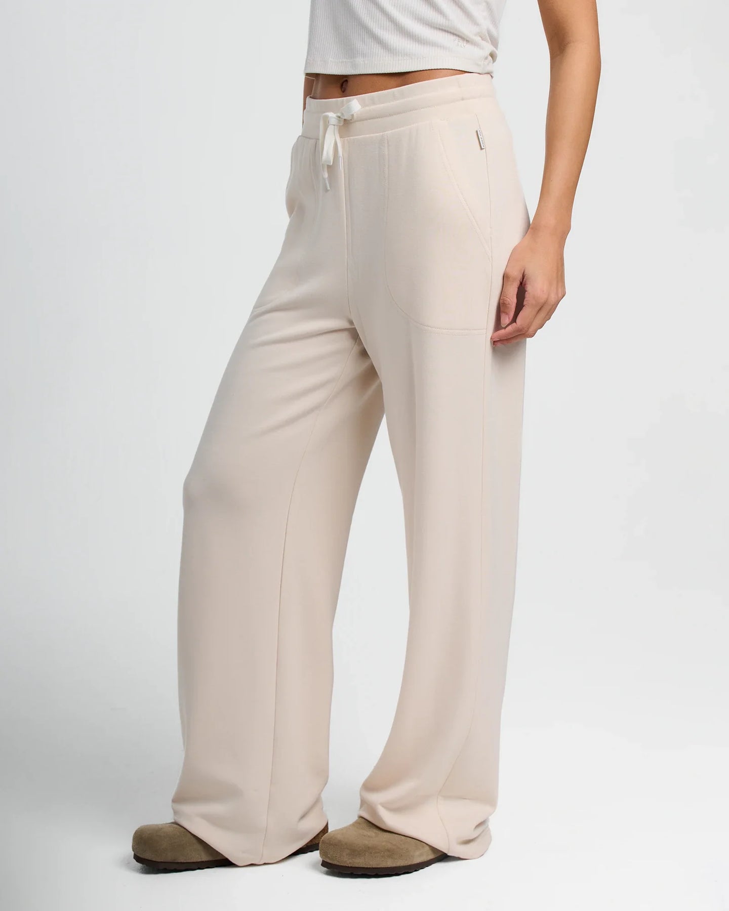 W's Bamboo Lightweight Fleece Wide Leg Pant