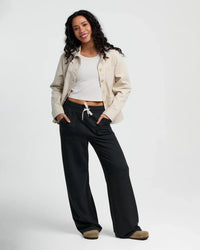 FreeFly Ws Bamboo Lightweight Fleece Wide Leg Pant Fossil