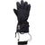 Black insulated ski glove with GORE-TEX label, wrist strap, and adjustable drawcord cuff
