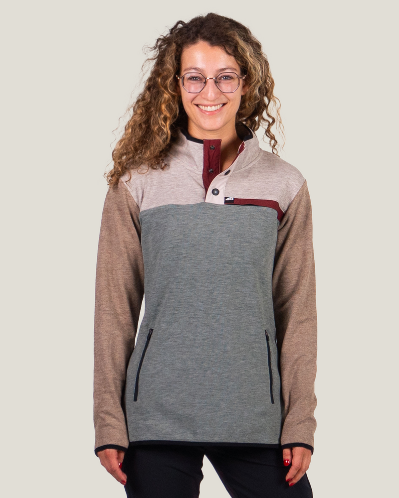 Belong Designs Ws Powell Fleece Crewneck Beige & Oak