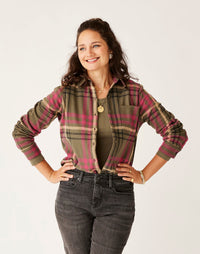 Carve Designs Ws Fairbanks Supersoft Shirt Black Heather