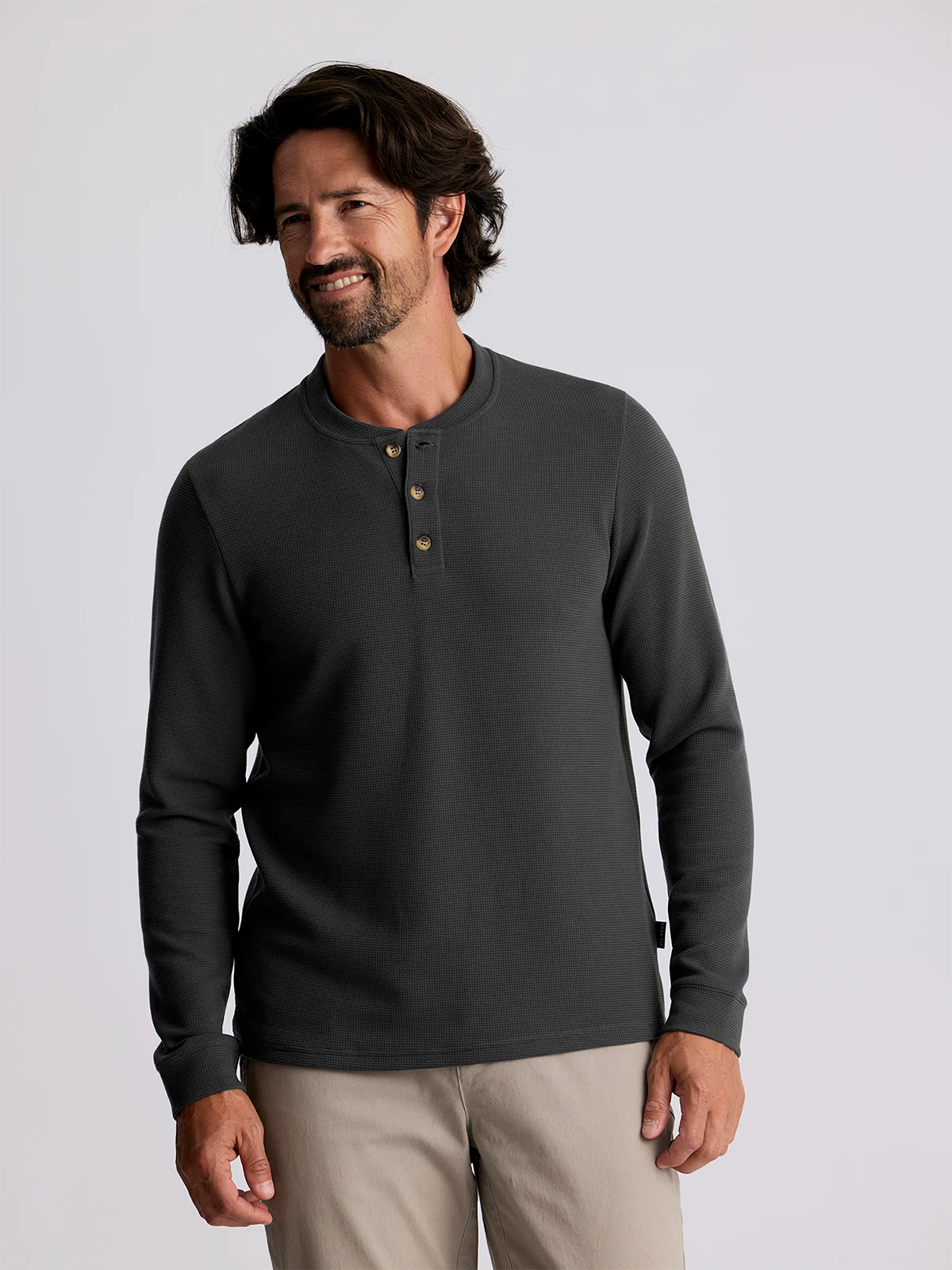 M's Waffle Long Sleeve Henley