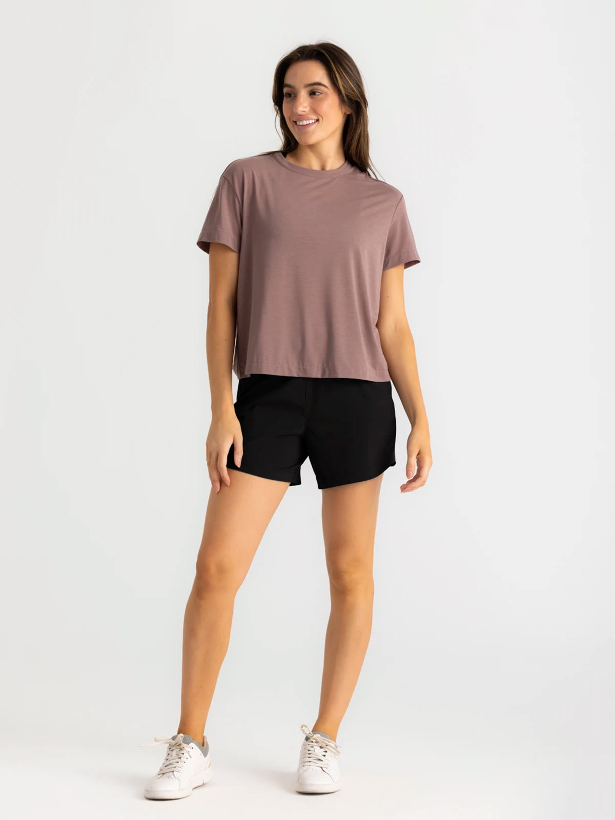 FreeFly Ws Bamboo-Lined Active Breeze Short 5 Black