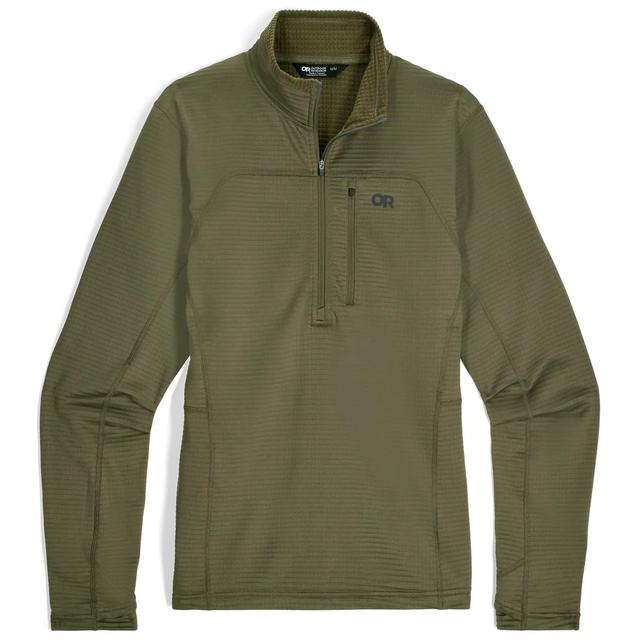 Outdoor Research Ms Vigor Grid Fleece Half Zip Ranger Green