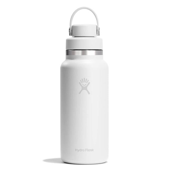 Hydroflask 32oz Wide Mouth w/ Flex Chug Cap White