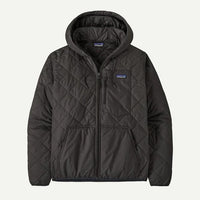 Patagonia Ms Diamond Quilted Bomber Hoody Black w/Black