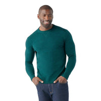 Smartwool Ms Sparwood Crew Sweater Emerald- Black Marl