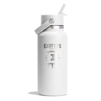 Hydroflask 32oz Wide Mouth w/ Flex Straw Cap White/White