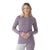 Smartwool Ws Classic Thermal Merino Base Layer Crew Chalk Violet Heather