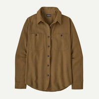 Patagonia Ws Fjord Flannel Shirt Tundra Twill: Den Brown