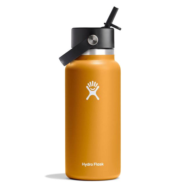 Hydroflask 32oz Wide Mouth w/ Flex Straw Cap Fossil
