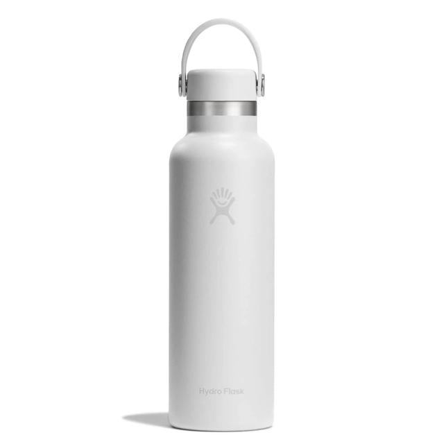 Hydroflask 21oz Standard Mouth Bottle w/ Flex Cap White