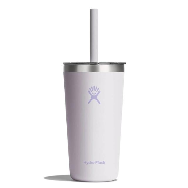 Hydroflask 20oz All Around Tumbler w/ Clear Straw Lid Cloud Pink