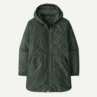 Patagonia Ws Diamond Quilted Parka Canopy Green