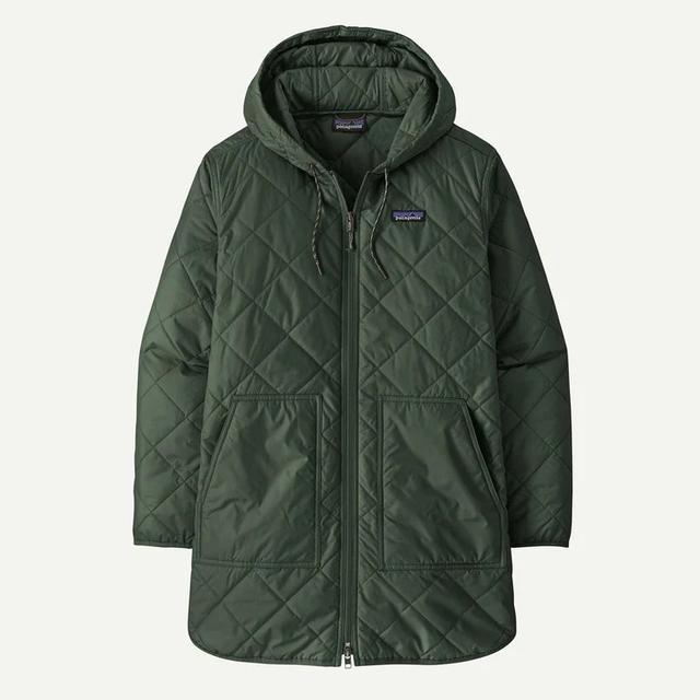 Patagonia Ws Diamond Quilted Parka Canopy Green