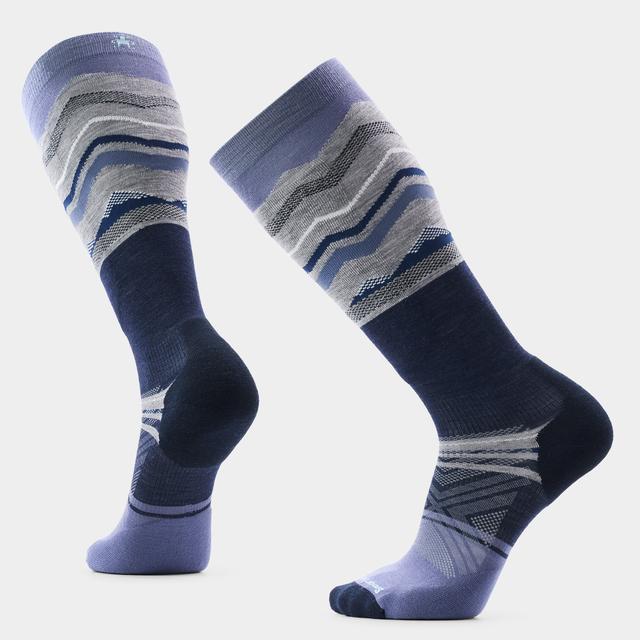 Smartwool Ski Targeted Cushion Expanding Horizons OTC Socks NIGHTFALL BLUE