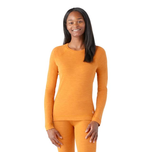 Smartwool Ws Classic Thermal Merino Base Layer Crew Marmalade Heather