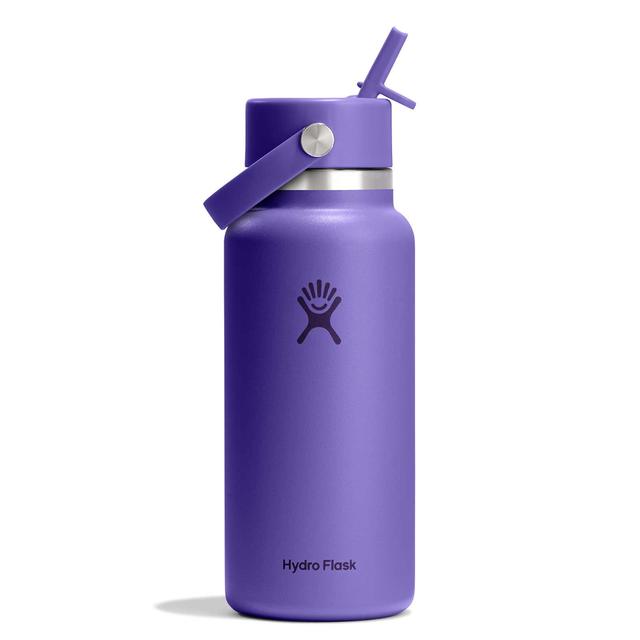 Hydroflask 32oz Wide Mouth w/ Flex Straw Cap Utopia Purple/Utopia Purple