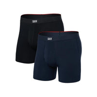 SAXX Ms Vibe Xtra Soft Comfort Boxer Brief Fly 2PK Black/Navy