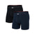 SAXX Ms Vibe Xtra Soft Comfort Boxer Brief Fly 2PK Black/Navy