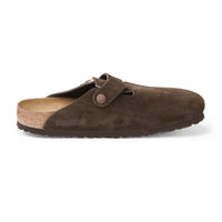 Birkenstock Boston Suede Soft Footbed Narrow Mocha / Narrow