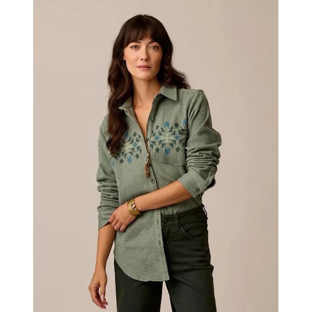 Carve Designs Ws Fairbanks Supersoft Shirt Laurel Motif