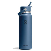 Hydroflask 40oz Wide Mouth w/ Flex Straw Cap Harbor Blue