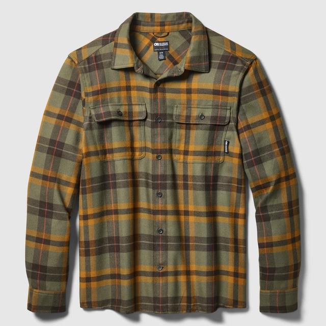 Outdoor Research Ms Feedback Flannel Twill Shirt Ranger Green/sedona Plaid
