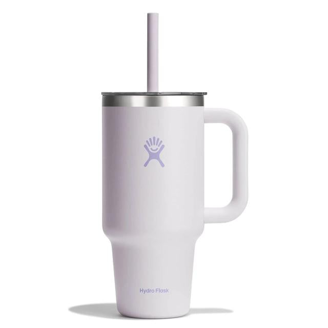 Hydroflask 32oz Travel Tumbler w/ Clear Lid Cloud Pink