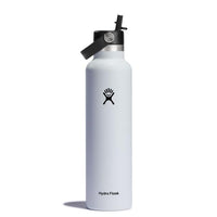 Hydroflask 24oz Standard Mouth Bottle w/ Flex Cap White