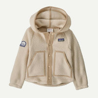 Patagonia Baby Retro Pile Jacket Live Simply Whale Patch: Dark Natural