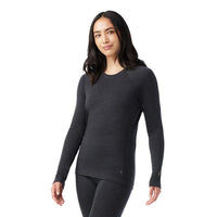 Smartwool Ws Classic Thermal Merino Base Layer Crew Charcoal Heather