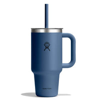 Hydroflask 32oz Travel Tumbler w/ Clear Lid Harbor Blue
