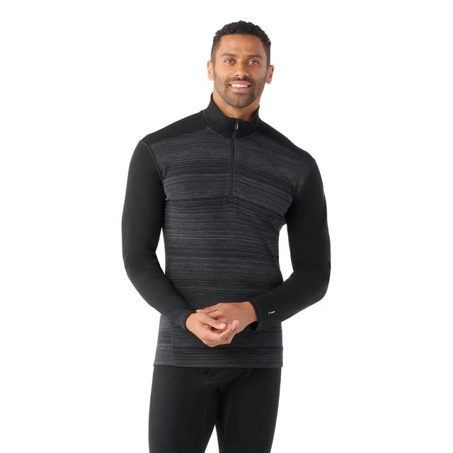 Smartwool Ms Classic Thermal Merino Base Layer 1/4 Zip Black Color Shift