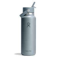 Hydroflask 40oz Wide Mouth w/ Flex Straw Cap Shale Gray