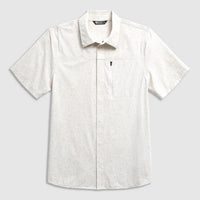 Outdoor Research Ms Astroman Short Sleeve Sun Shirt Oyster Tamarack Print