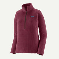 Patagonia Ws R1 Air Zip Neck Berry Fig