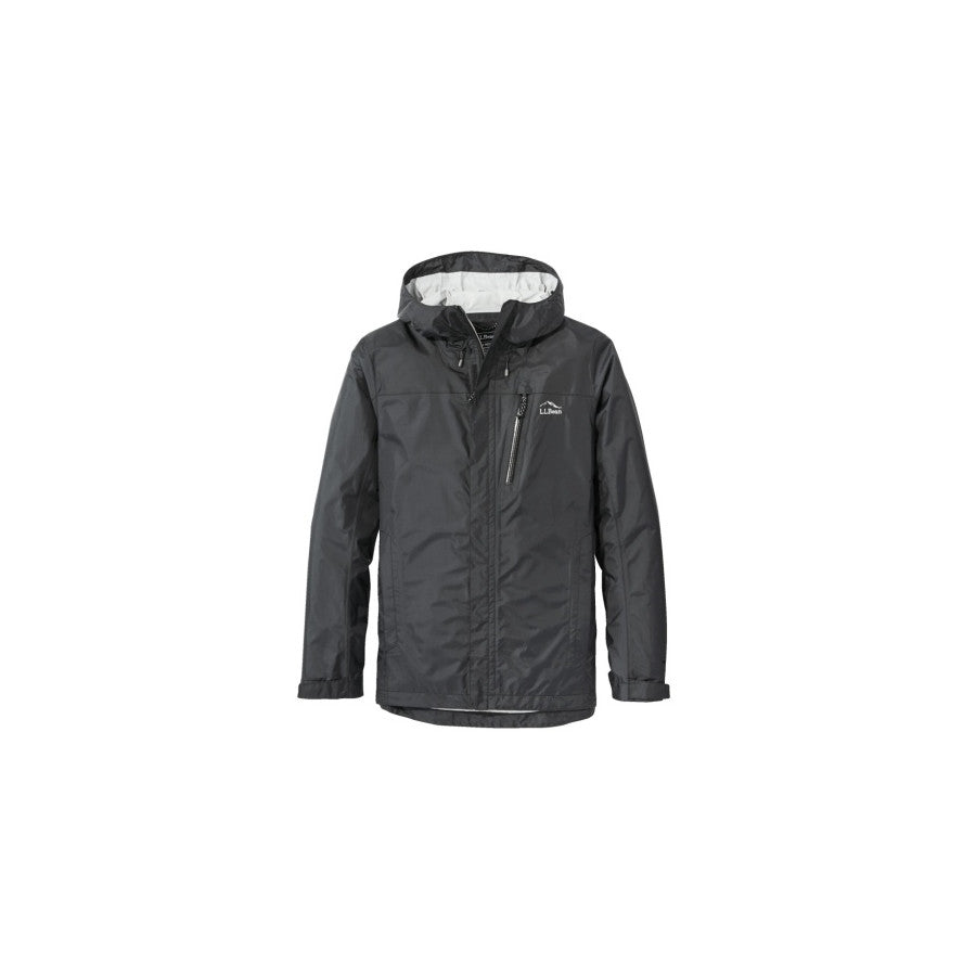 L.L. Bean Ms Trail Model Rain Jacket - Regular Black