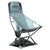 Lightweight portable camping chair with high back and headrest on white background
