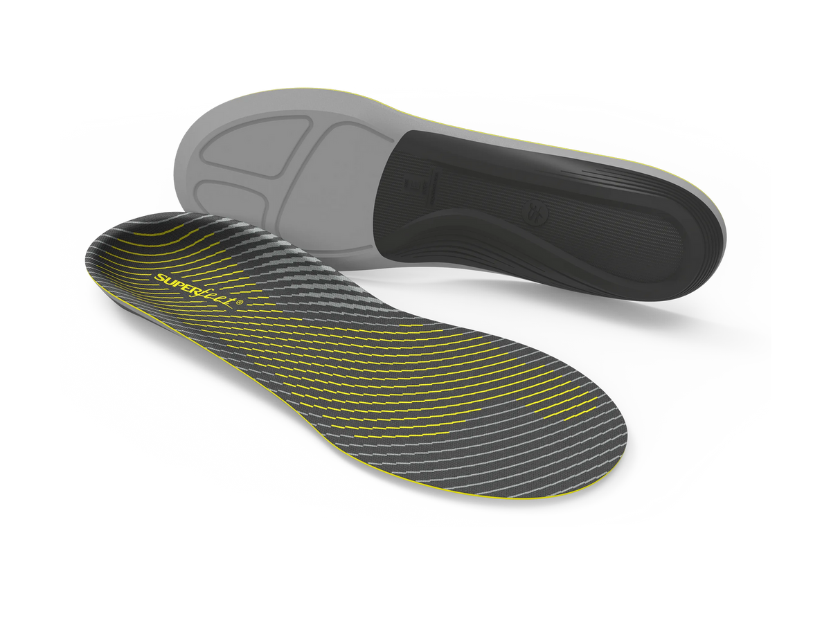 Superfeet Yellow Run Support Low Arch Insoles for Running and Walking