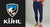 Women's fitted fleece tights in dark navy, front on-model view with side pockets
