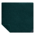 Large two-person fleece blanket in deep teal, flat lay view with corner folded back