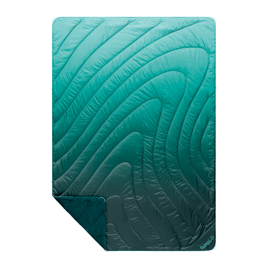 Rumpl Fleece Puffy Blanket-Jade Fade 1P