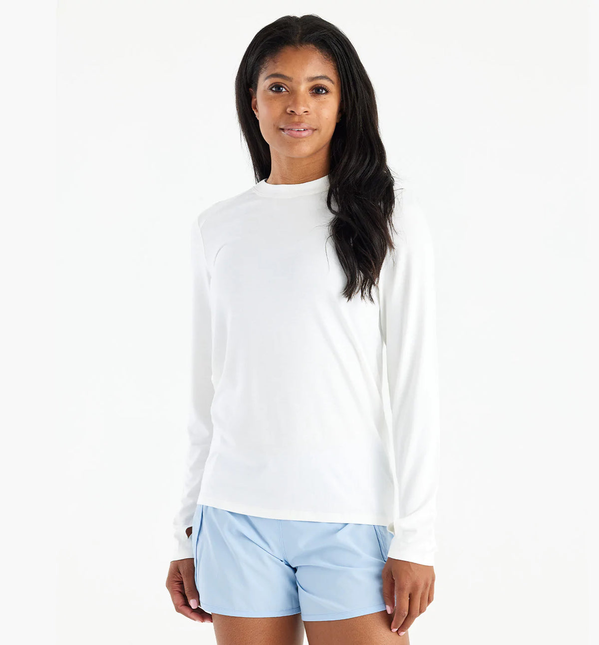 FreeFly Ws Bamboo Shade Long Sleeve II Bright White