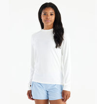 FreeFly Ws Bamboo Shade Long Sleeve II Bright White