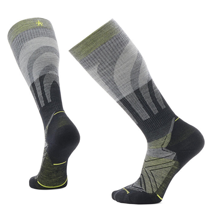 Smartwool Run Targeted Cushion Compression OTC Socks MEDIUM GRAY L